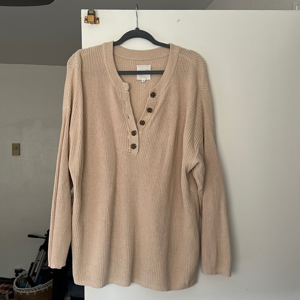 Aerie 3/4 Button Sweater
